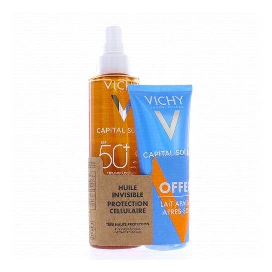 Vichy Capital Soleil Set Aceite Spf50 200ml + Loción Calmante 100ml