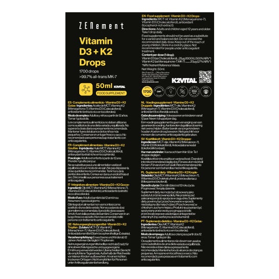 Zenement Witamina D3 + K2 Krople 50 ml