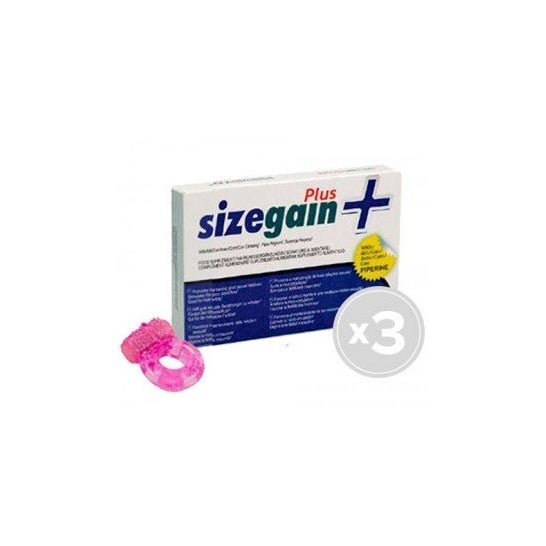Sizegain Plus 3x30comp + anillo vibrador de regalo