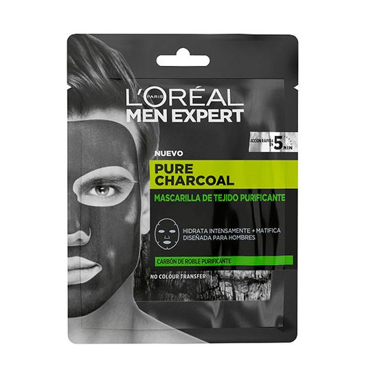 L'Oreal Men Expert Pure Charcoal Purifying Tissue Mask 1ud