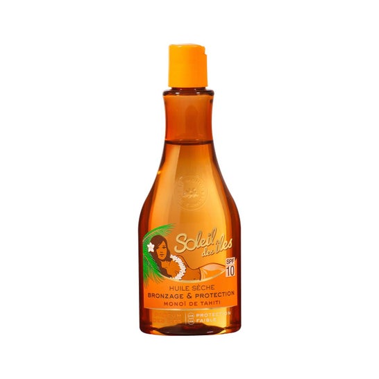 Soleil des Iles Huile Seche Bronzante Monoi Tahiti spf10 150ml