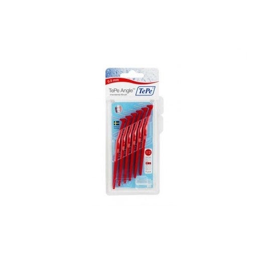 TePe® vinklet interdental børste 0,5 mm rød