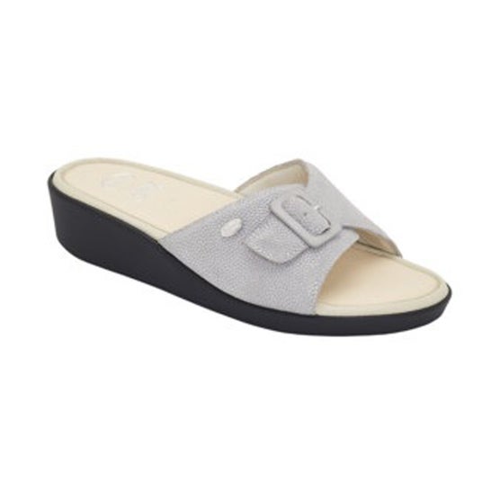 Scholl Sandalia Mango Glittered Suede Light Grey Talla 38 1 Par PromoFarma