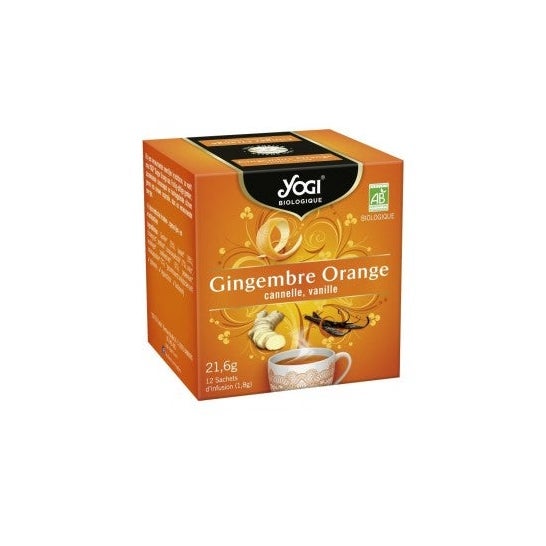 Yogi Tea Organic Infusion Ginger Orange Cinnamon Vanilla 12 sachets 21,6g