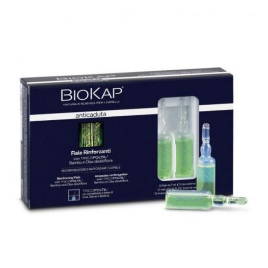 Biokap Refuerzo Anticaída de Cabello Tricofoltil 12 Ampollas | PromoFarma