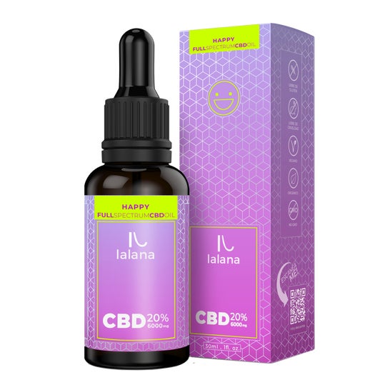 Lalana Cbd Oil Broad Spectrum Happy 20% 6000mg 30ml