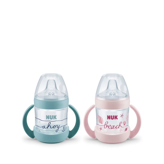 NUK Biberón Entrena PP 150 ml Nature Sense Beach Edition