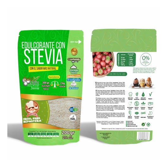 Dulcilight Sødemiddel med Stevia 200g