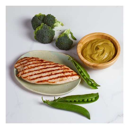 Gerber Organic Brócoli y Guisantes con Pavo 190g
