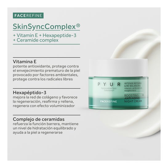 PYUR Boosting Anti Aging Crema Noche 50 ml