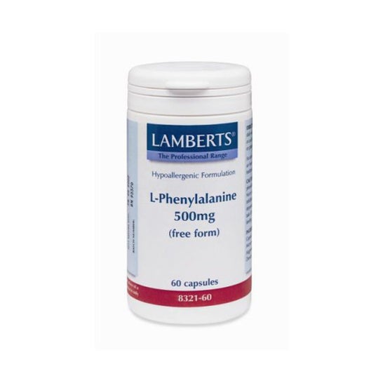 Lamberts L-Fenilalanina 500 Mg 60 Cápsulas
