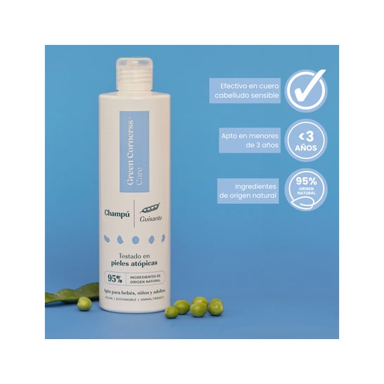 Green Cornerss Champu Guisante Cuero Cabelludo Sensible 300 ml