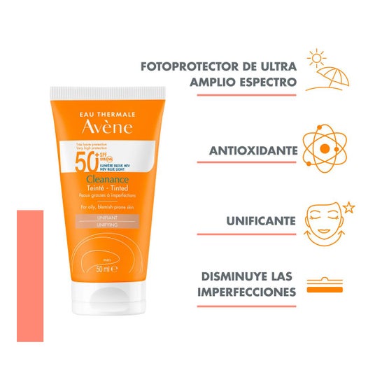 Avene Solar Cleanance Solar SPF 50+ Color 50ml