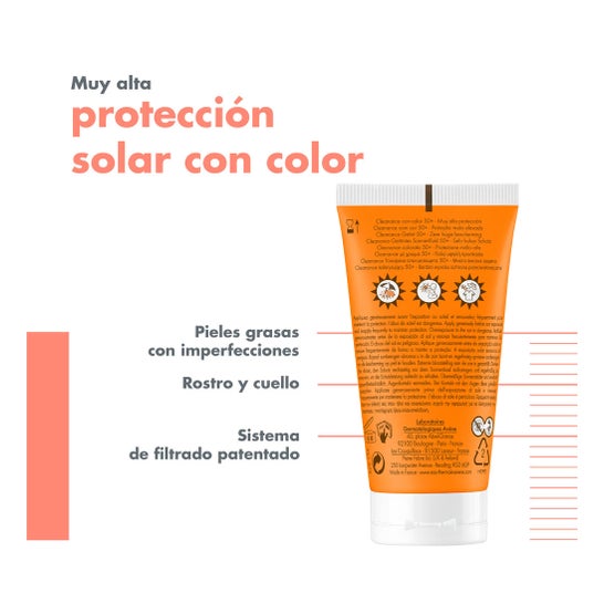 Avene Solar Cleanance Solar SPF 50+ Color 50ml