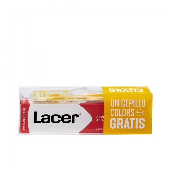 Lacer Pasta Dentífrica 125ml + Cepillo Dental Colors 1ud