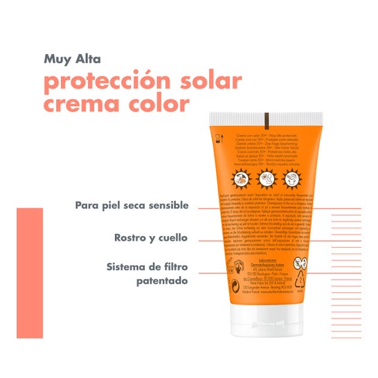 Avène Crema con Color SPF50+ 50 ml
