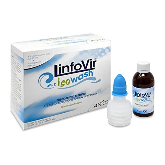 Linfovir Isowash Solución Salina Isotónica 8x60ml