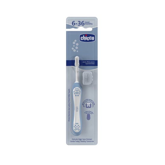 Chicco Cepillo Dental Primeros Dientes 6-36M Azul 1ud