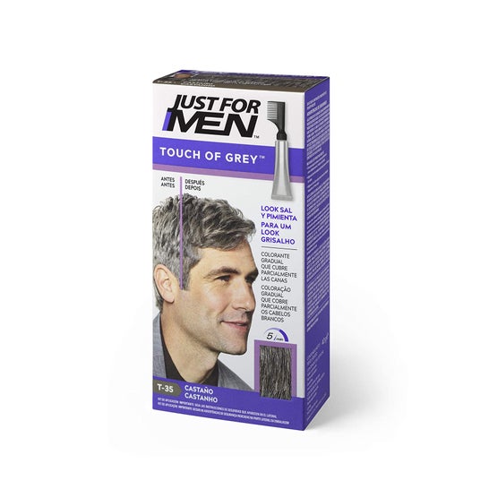 Just For Men Touch of Grey bruin-zwart geleidelijke kleurbehandeling 40g