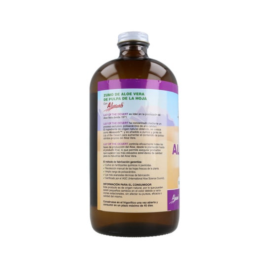 Lily Of The Desert Aloe Vera Pulpa Hoja Vidrio 946 ml