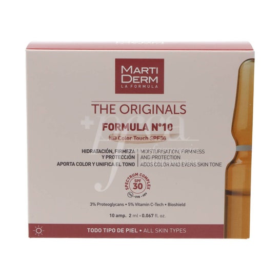 Martiderm Fórmula Nº10 HD Color Touch SPF30 10amp