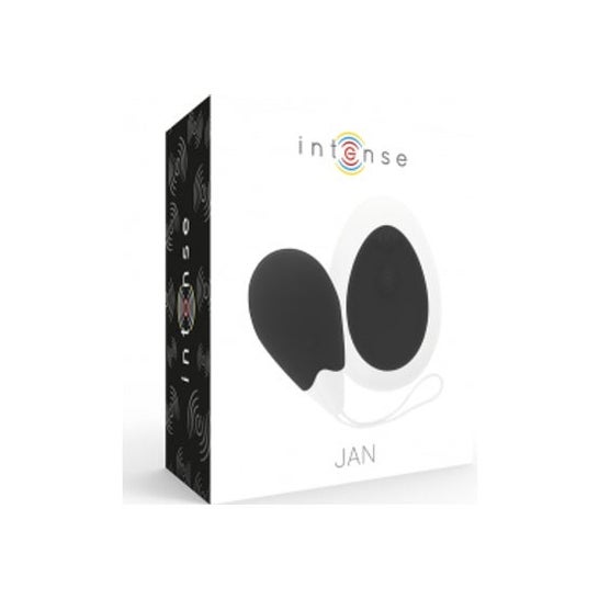 Intense Couples Toys Jan Egg Vibrator Remote Control Black
