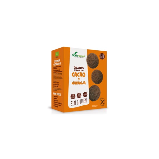 Soria Natural Galletas de Avena con Cacao Naranja Bio 200g