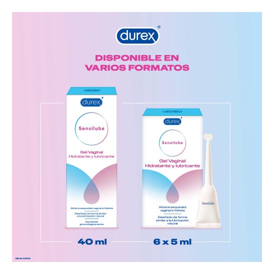 Durex Sensilube Gel Vaginal Hidratante y Lubricante 40ml