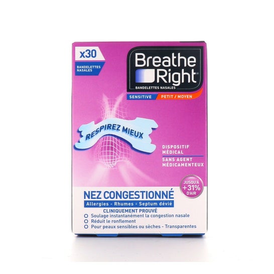 Breathe Right Cerotto Nasale Sensitive 30 Unità
