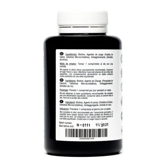 Hivital Foods Biotina 10.000 µg (Vitamina B7) 365comp