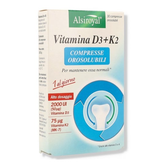 Alsiroyal Vitamina D3+K2 30comp