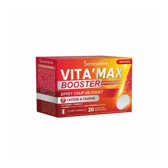 Santarome Vita'Max Booster Effervescent Orange 20 Comprimés