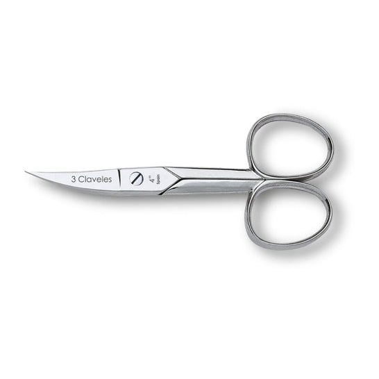 3 Claveles curved nail scissors 4 inches 10cm 1pc
