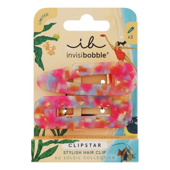 Invisibobble Clipstar Au Soleil Dazzling Wave 2 Unidades