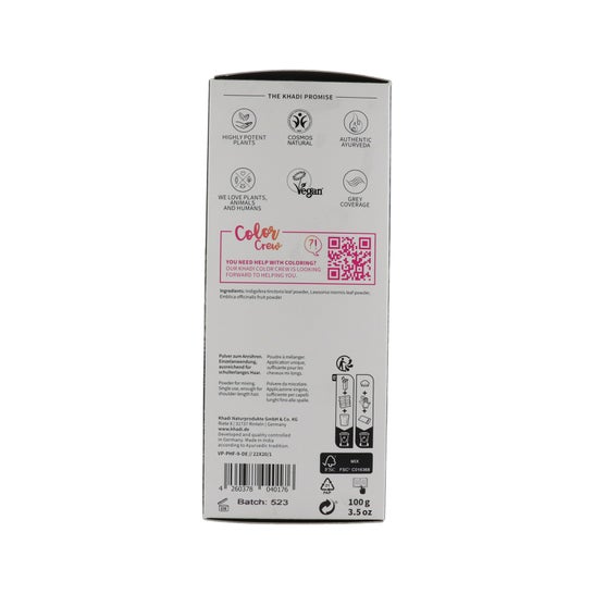 Khadi Tinte Negro Herbal 100% Vegetal 100g