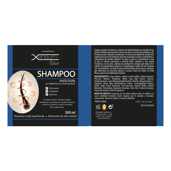 Xensium Nature Champú Anticaspa 500ml
