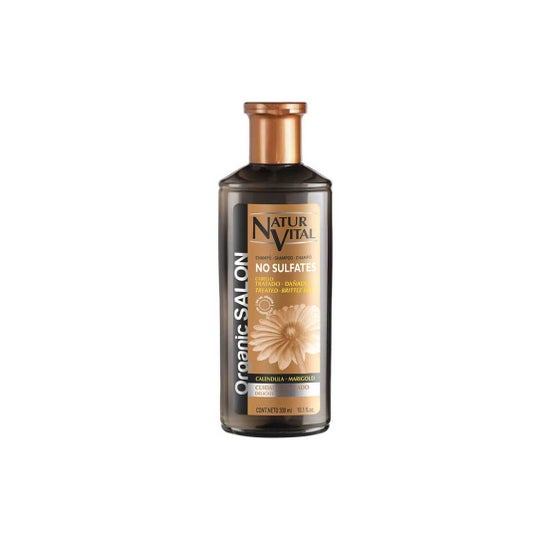 NaturVital Organic Salon Champú Sin Sulfatos Cabello Dañad 300ml