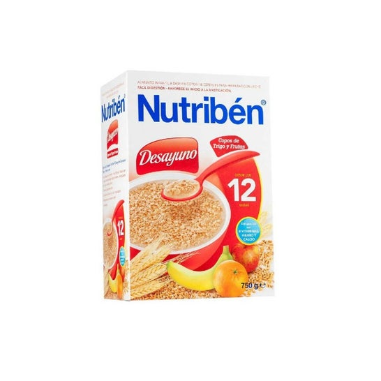 Nutribén® desayuno copos trigo con frutas 750g