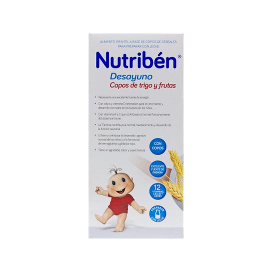 Nutribén® desayuno copos trigo frutas 750 g