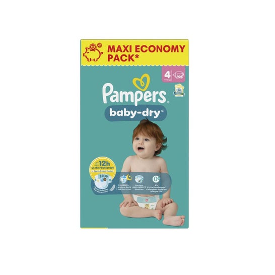 Pampers Baby Dry Diapers Size 4+ 10-15 kg 108 pcs