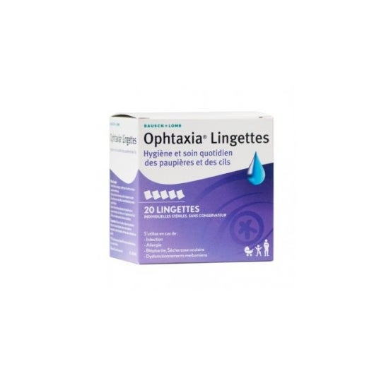 Ophtaxia Caja de 20 toallitas de tiras