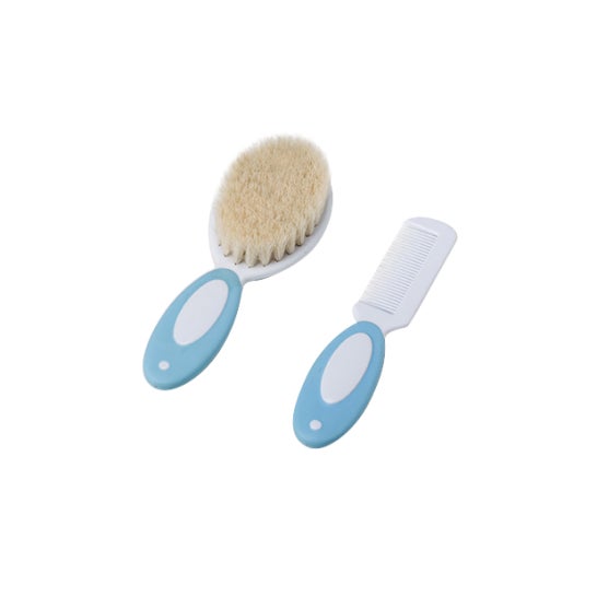 Saro natural bristle brush and comb