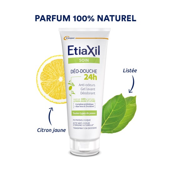 Etiaxil Deo-Ducha 24 H Transpiración Excesiva gel Limpiador Desodorante Citrus 200 ml