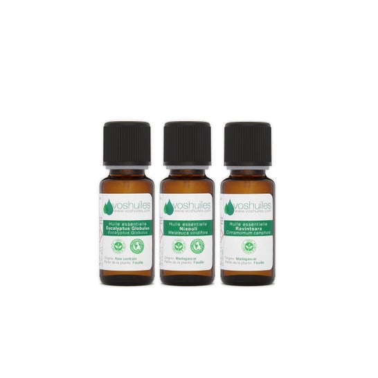 Voshuiles Kit Hiver 3 Huiles Essentielles