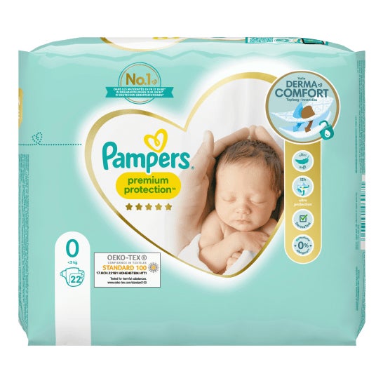 Pampers premium protection taille 1 – 44 couches
