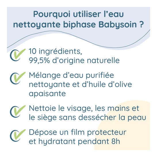Babysoin Agua Limpiadora Biphase 400 ml