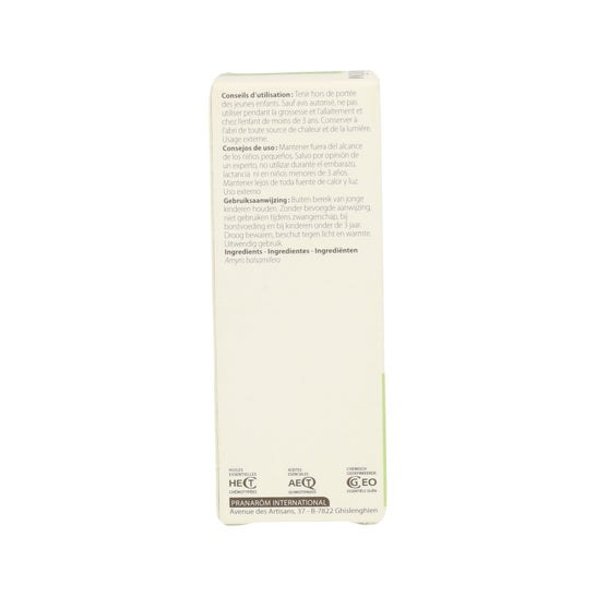 Pranarôm Aceite Esencial de Sándalo de las Indias Occidentales 10ml