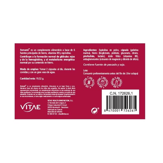 Vitae Ferrum6 60caps Vitae Ferrum6 60caps