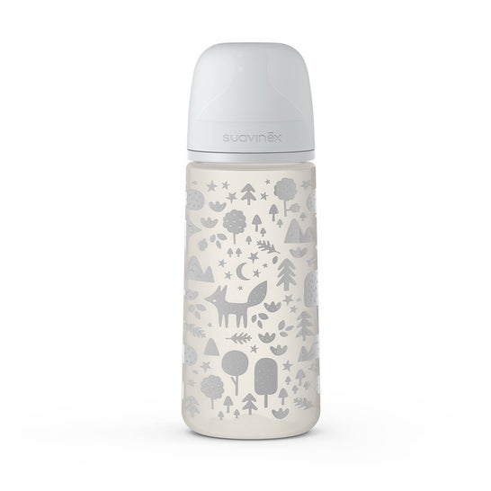 Suavinex Sx Pro Fox Butelka dla niemowląt szara 360ml