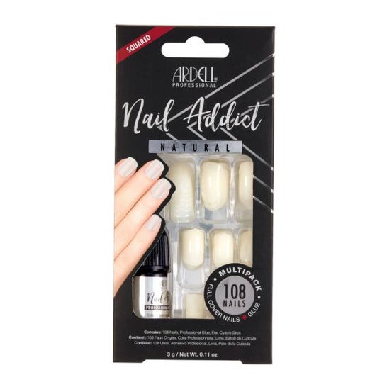 Ardell Nail Addict Natural Uñas Postizas Ombre Fade 24uds